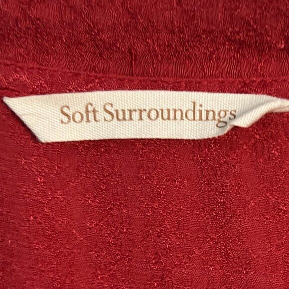 Soft Surroundings Margate Top In Sun-Dried Tomato Size M - Picture 2 of 5